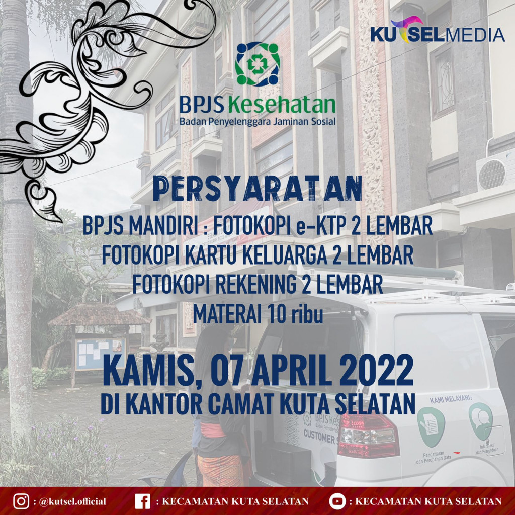 Layanan Dari BPJS Kesehatan Tersedia Mobile di Kantor Camat Kuta Selatan